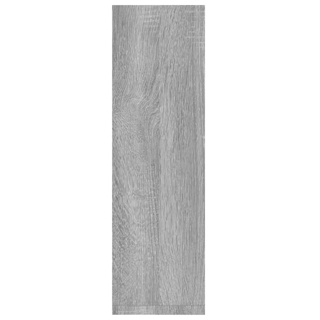 vidaXL Wandregale 2 Stk. Grau Sonoma 50x15x50 cm Holzwerkstoff