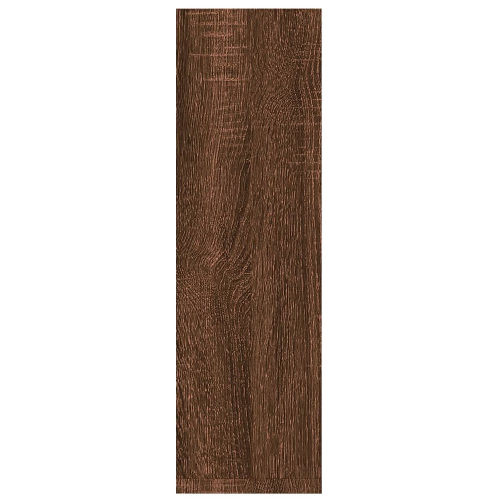 vidaXL Wandregale 2 Stk. Braun Eichen-Optik 50x15x50 cm Holzwerkstoff