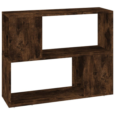 vidaXL Bücherregal/Raumteiler Räuchereiche 80x24x63 cm