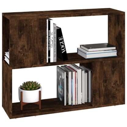 vidaXL Bücherregal/Raumteiler Räuchereiche 80x24x63 cm