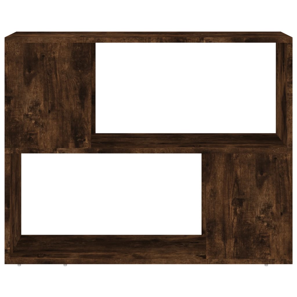 vidaXL Bücherregal/Raumteiler Räuchereiche 80x24x63 cm