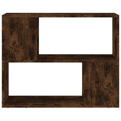 vidaXL Bücherregal/Raumteiler Räuchereiche 80x24x63 cm