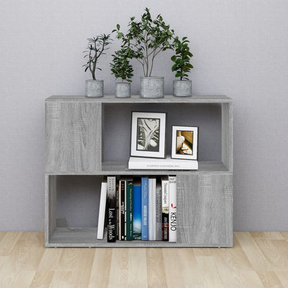 vidaXL Étagère/Séparateur de pièce gris Sonoma 80x24x63 cm
