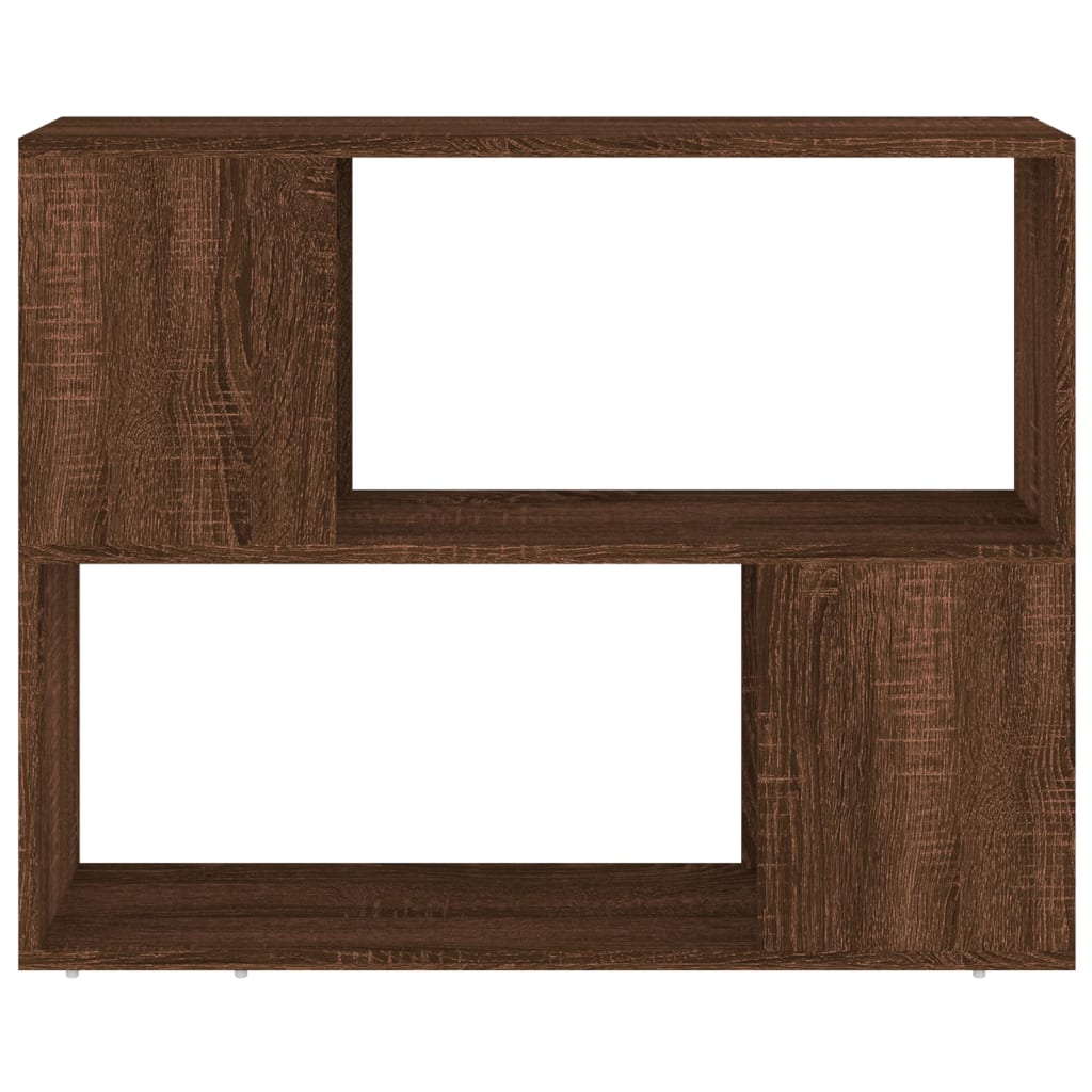 vidaXL Bücherregal/Raumteiler Braun Eichen-Optik 80x24x63 cm