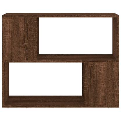 vidaXL Bücherregal/Raumteiler Braun Eichen-Optik 80x24x63 cm