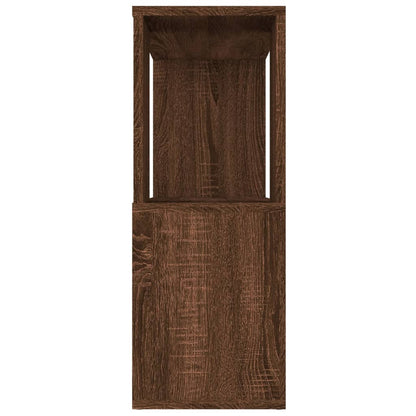 vidaXL Bücherregal/Raumteiler Braun Eichen-Optik 80x24x63 cm
