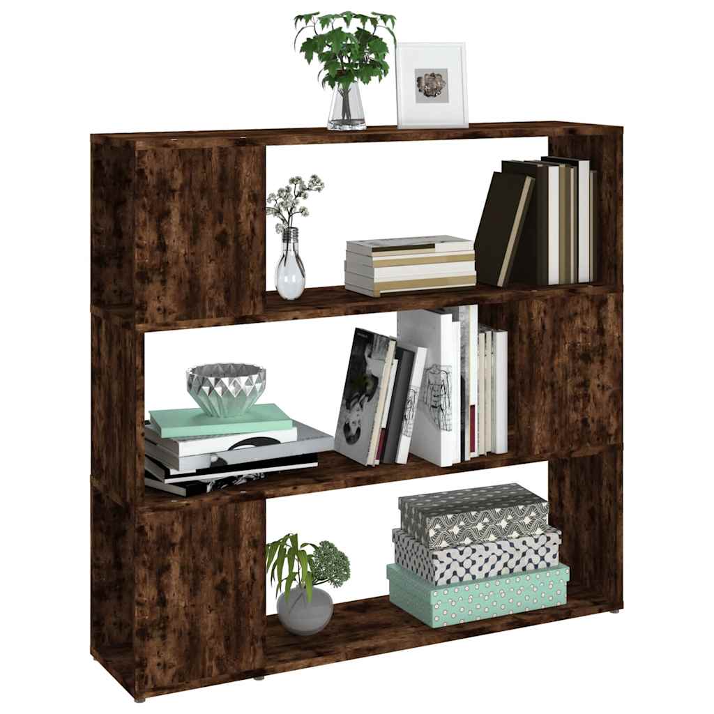 vidaXL Bücherregal/Raumteiler Räuchereiche 100x24x94 cm
