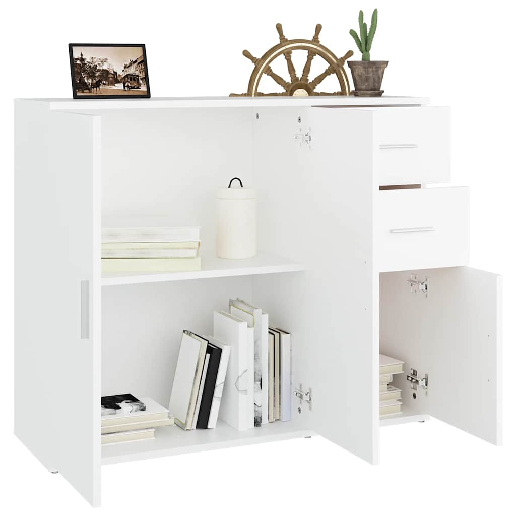 vidaXL Sideboard Weiß 91x29,5x75 cm Holzwerkstoff