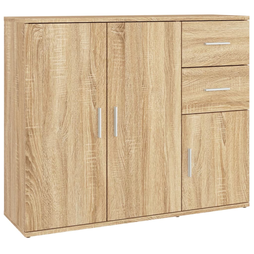 vidaXL Bahut chêne Sonoma 91 x 29,5 x 75 cm Aggloméré