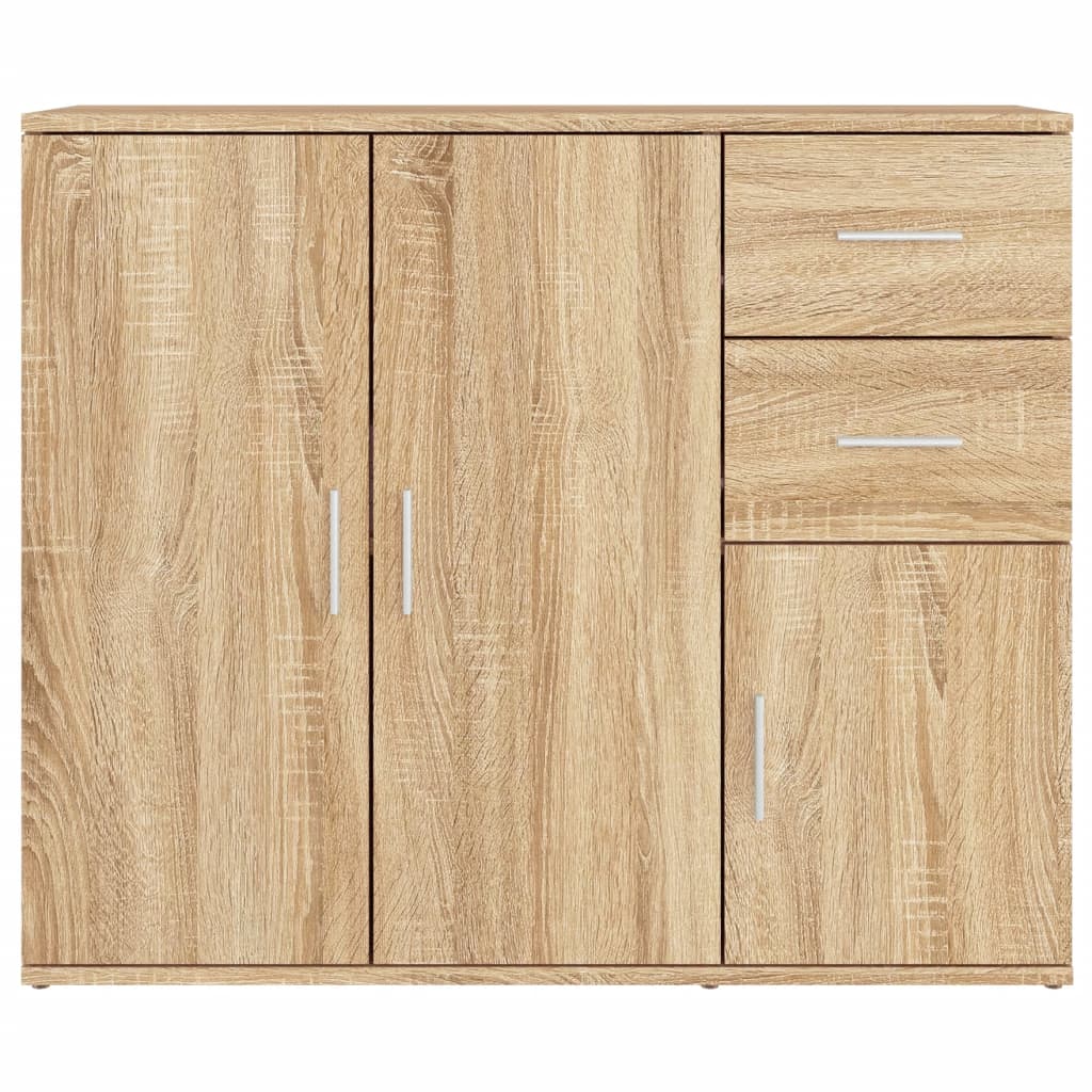 vidaXL Bahut chêne Sonoma 91 x 29,5 x 75 cm Aggloméré