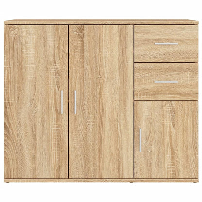 vidaXL Bahut chêne Sonoma 91 x 29,5 x 75 cm Aggloméré