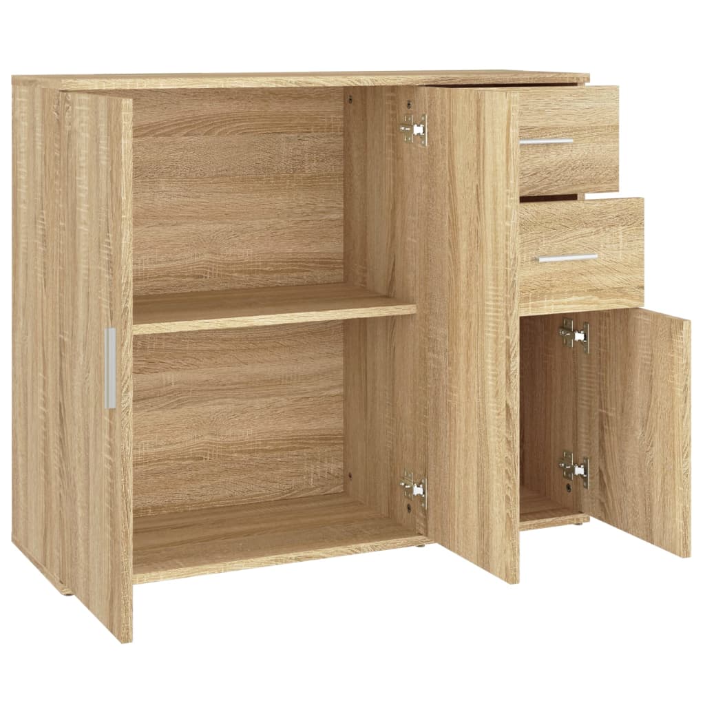 vidaXL Bahut chêne Sonoma 91 x 29,5 x 75 cm Aggloméré