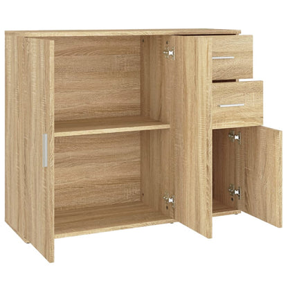 vidaXL Bahut chêne Sonoma 91 x 29,5 x 75 cm Aggloméré