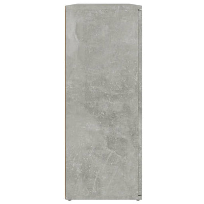vidaXL Commode gris béton 91x29,5x75cm bois d'ingénierie