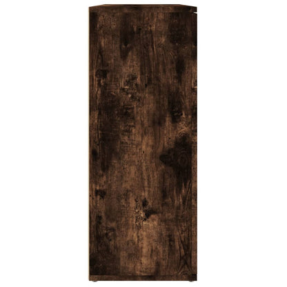 vidaXL Commode Chêne fumé 91x29,5x75 cm Bois d'ingénierie