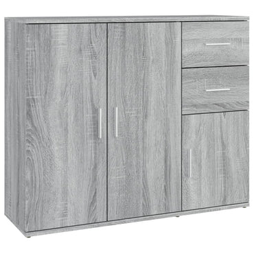 vidaXL Bahut gris Sonoma 91x29,5x75 cm Aggloméré