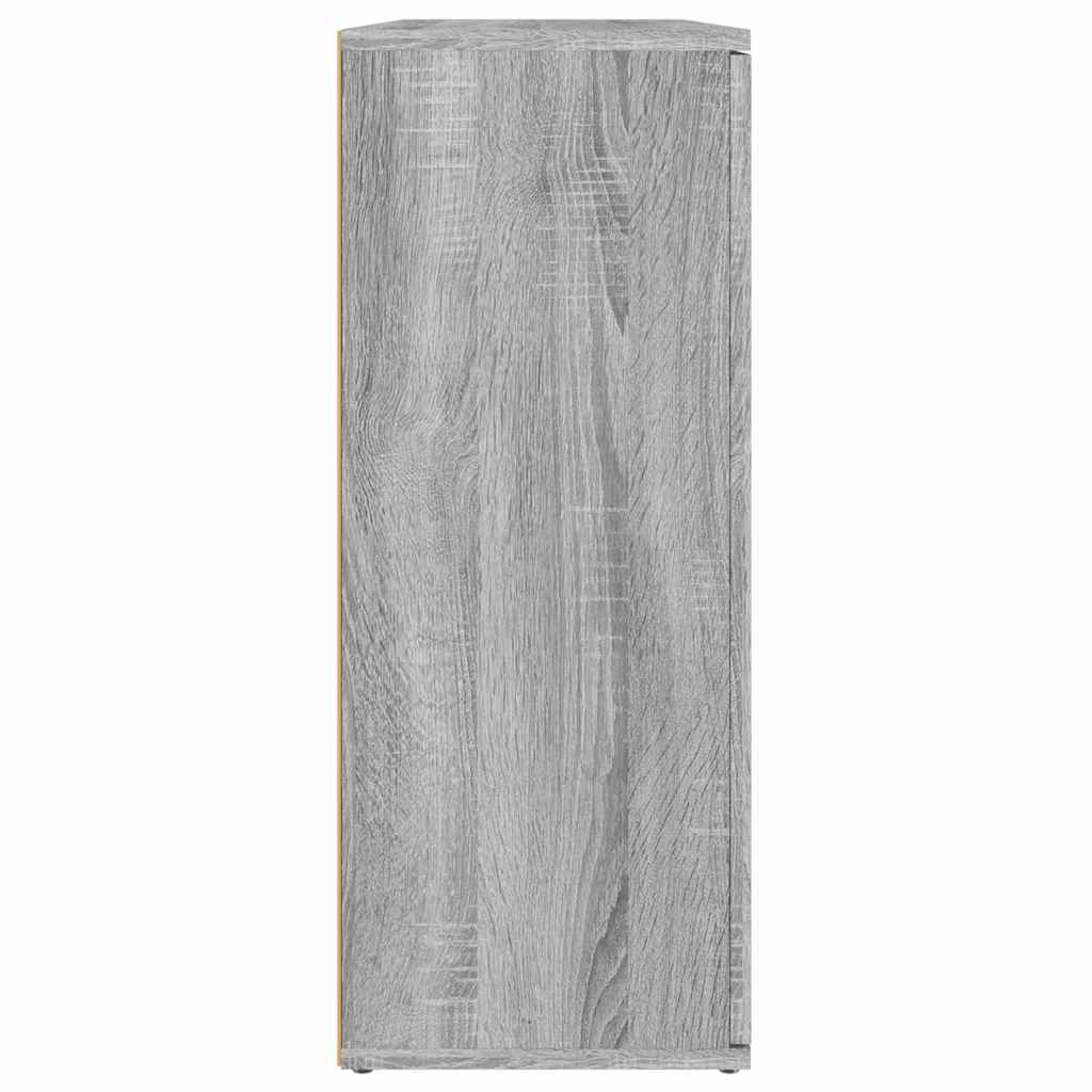 vidaXL Sideboard Grau Sonoma 91x29,5x75 cm Holzwerkstoff