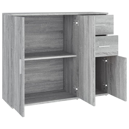 vidaXL Sideboard Grau Sonoma 91x29,5x75 cm Holzwerkstoff