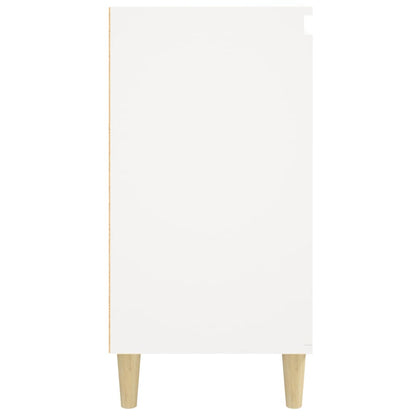 vidaXL Nachttische 2 Stk. Weiß 40x35x70 cm Holzwerkstoff