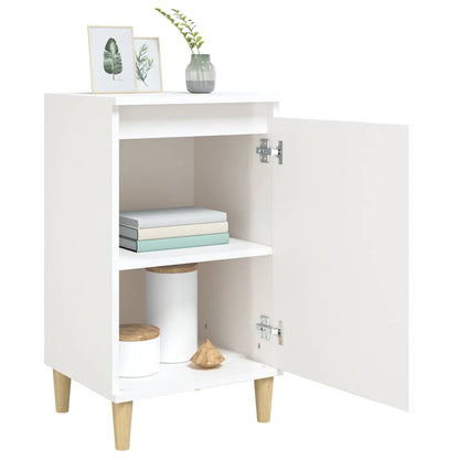 vidaXL Table de chevet blanc brillant 40x35x70 cm bois d'ingénierie