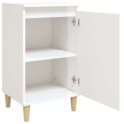 vidaXL Table de chevet blanc brillant 40x35x70 cm bois d'ingénierie
