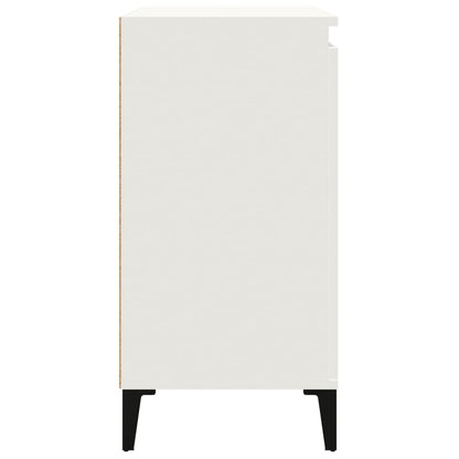 vidaXL Nachttische 2 Stk. Weiß 40x35x70 cm Holzwerkstoff