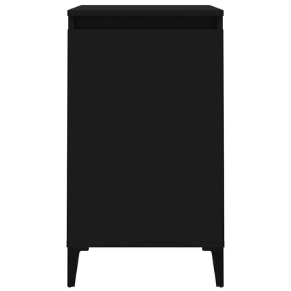 vidaXL Nachttisch Schwarz 40x35x70 cm Holzwerkstoff