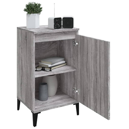 vidaXL Tables de chevet 2 pcs Gris Sonoma 40x35x70 cm Bois d'ingénierie