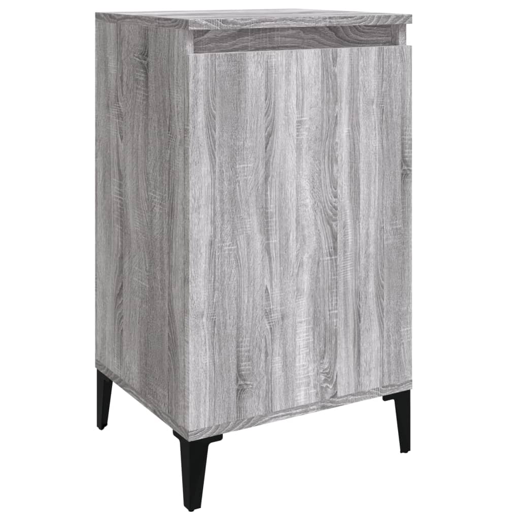 vidaXL Tables de chevet 2 pcs Gris Sonoma 40x35x70 cm Bois d'ingénierie
