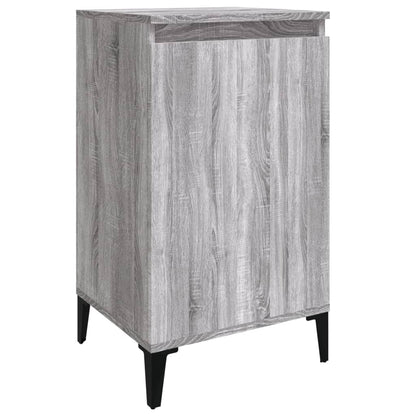 vidaXL Tables de chevet 2 pcs Gris Sonoma 40x35x70 cm Bois d'ingénierie