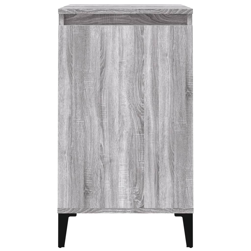 vidaXL Tables de chevet 2 pcs Gris Sonoma 40x35x70 cm Bois d'ingénierie