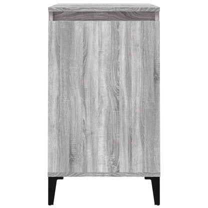 vidaXL Tables de chevet 2 pcs Gris Sonoma 40x35x70 cm Bois d'ingénierie