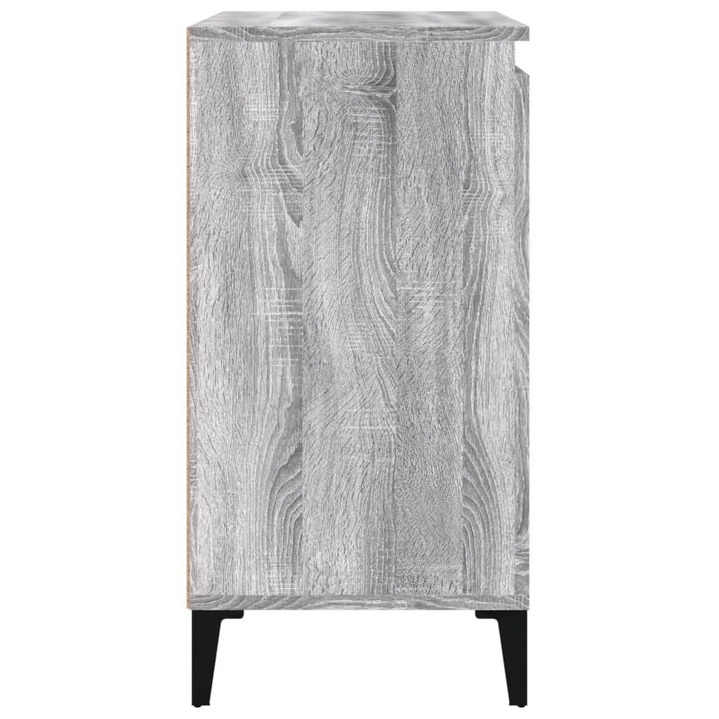 vidaXL Tables de chevet 2 pcs Gris Sonoma 40x35x70 cm Bois d'ingénierie