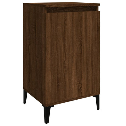 vidaXL Tables de chevet 2 pcs Aspect chêne marron 40x35x70 cm Bois d'ingénierie