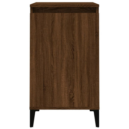 vidaXL Tables de chevet 2 pcs Aspect chêne marron 40x35x70 cm Bois d'ingénierie