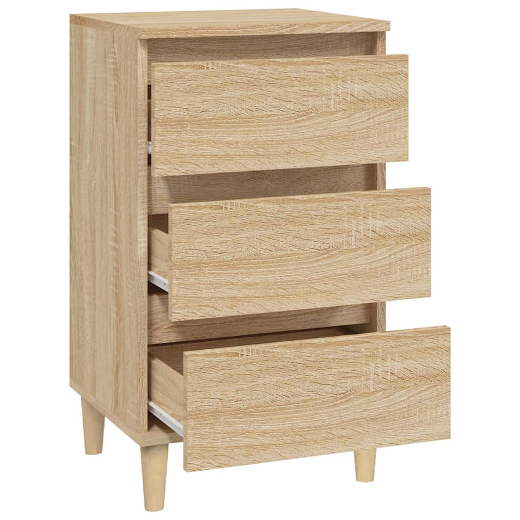 vidaXL Table de chevet chêne Sonoma 40x35x70 cm bois d'ingénierie