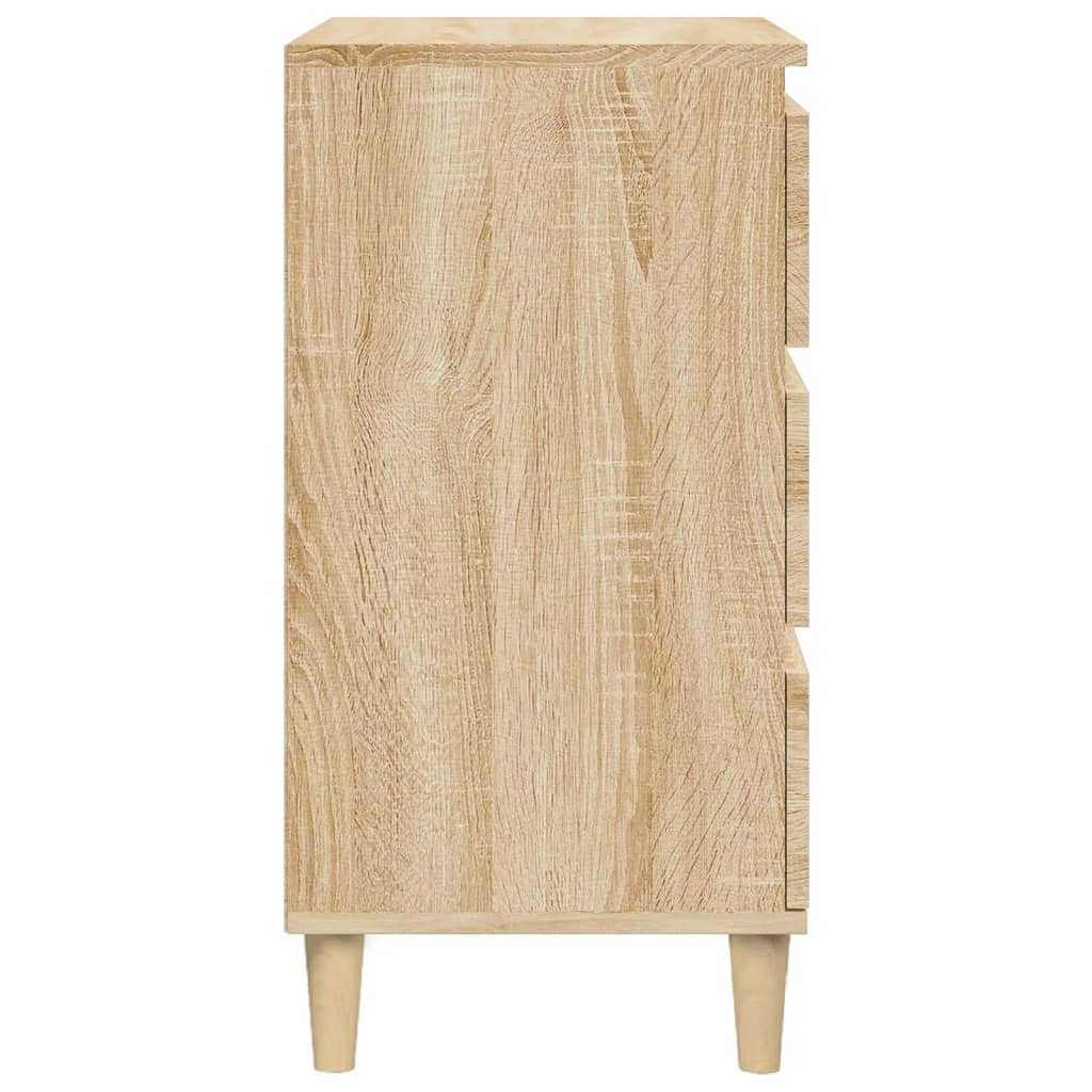 vidaXL Table de chevet chêne Sonoma 40x35x70 cm bois d'ingénierie