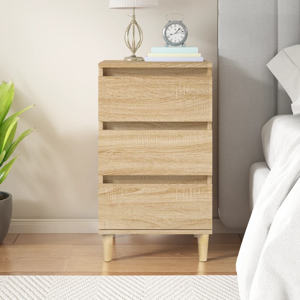 vidaXL Table de chevet chêne Sonoma 40x35x70 cm bois d'ingénierie