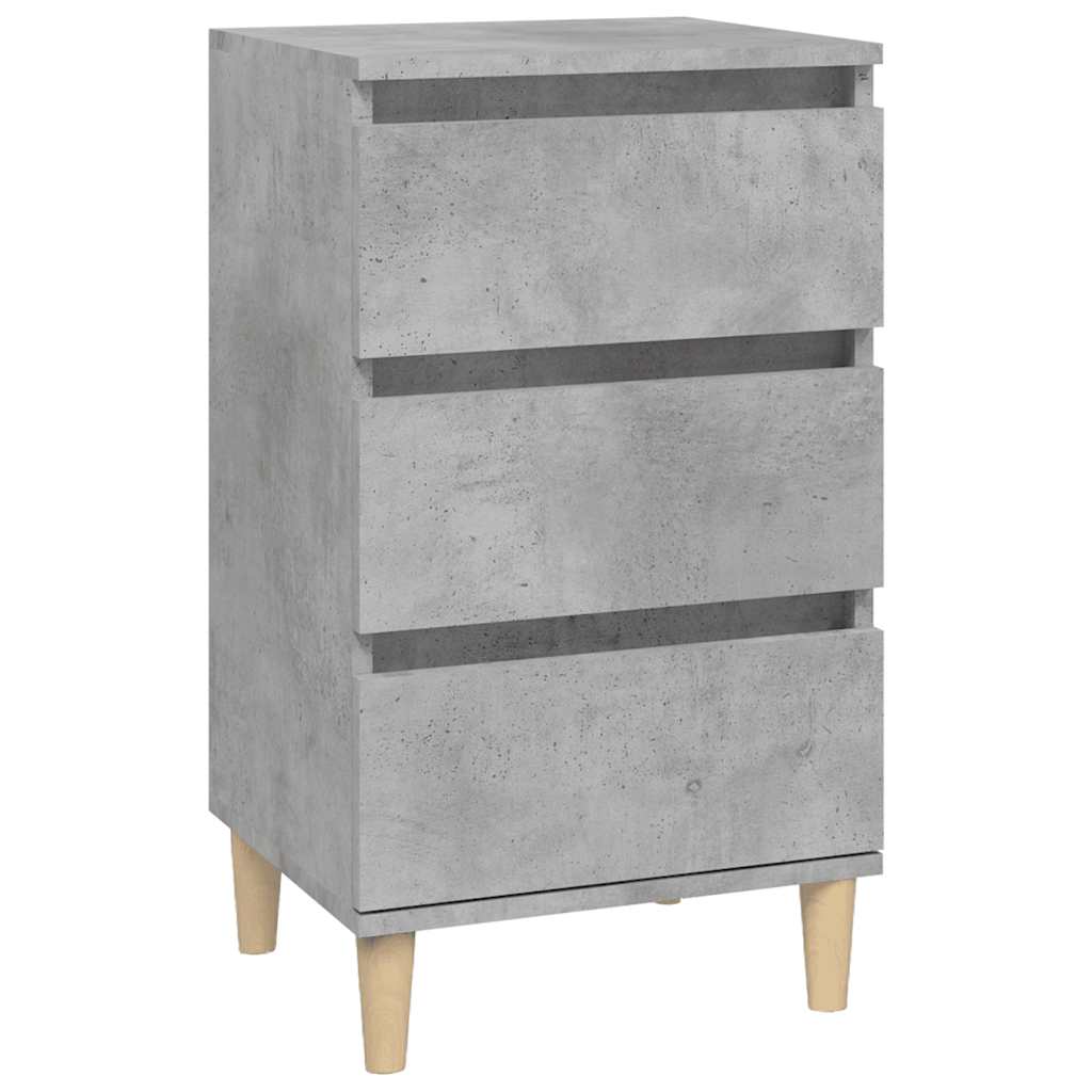 vidaXL Nachttisch Betongrau 40x35x70 cm Holzwerkstoff