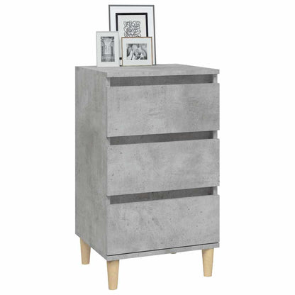 vidaXL Nachttisch Betongrau 40x35x70 cm Holzwerkstoff