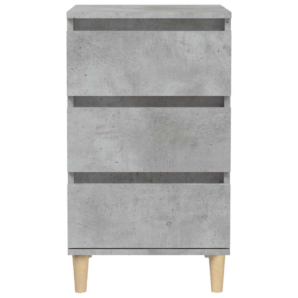 vidaXL Nachttisch Betongrau 40x35x70 cm Holzwerkstoff