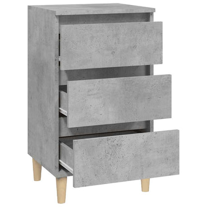 vidaXL Nachttisch Betongrau 40x35x70 cm Holzwerkstoff