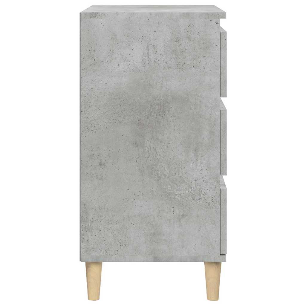 vidaXL Nachttisch Betongrau 40x35x70 cm Holzwerkstoff