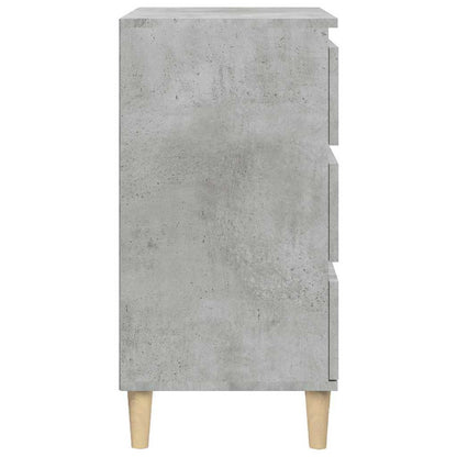 vidaXL Nachttisch Betongrau 40x35x70 cm Holzwerkstoff