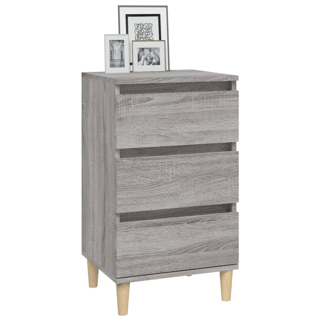 vidaXL Nachttisch Grau Sonoma 40x35x70 cm Holzwerkstoff