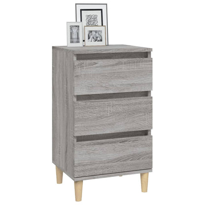 vidaXL Nachttisch Grau Sonoma 40x35x70 cm Holzwerkstoff