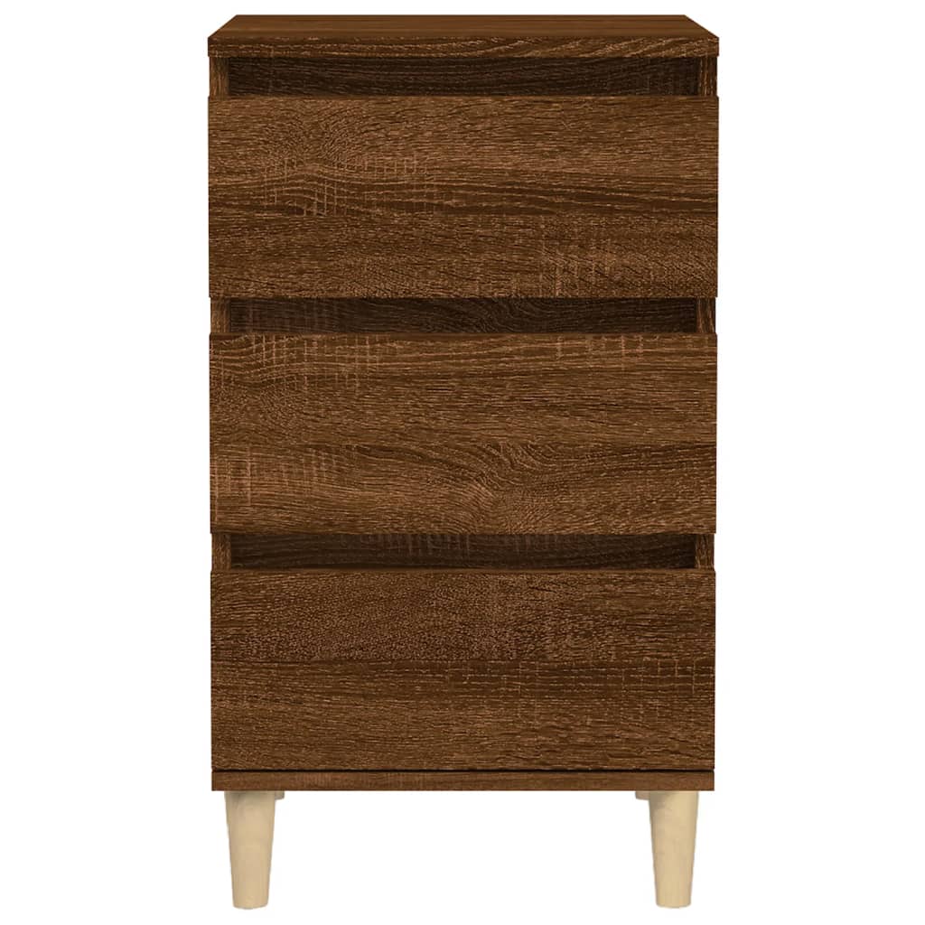 vidaXL Nachttisch Braun Eichen-Optik 40x35x70 cm Holzwerkstoff