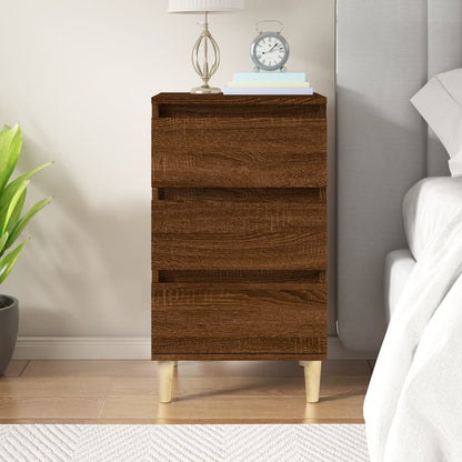 vidaXL Nachttisch Braun Eichen-Optik 40x35x70 cm Holzwerkstoff
