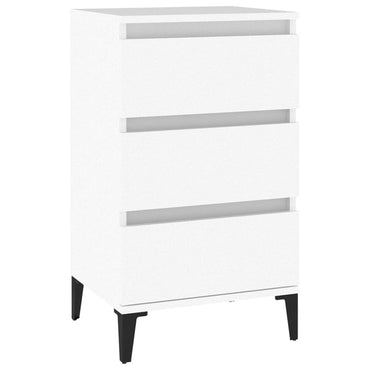 vidaXL Table de chevet blanc 40x35x70 cm bois d'ingénierie