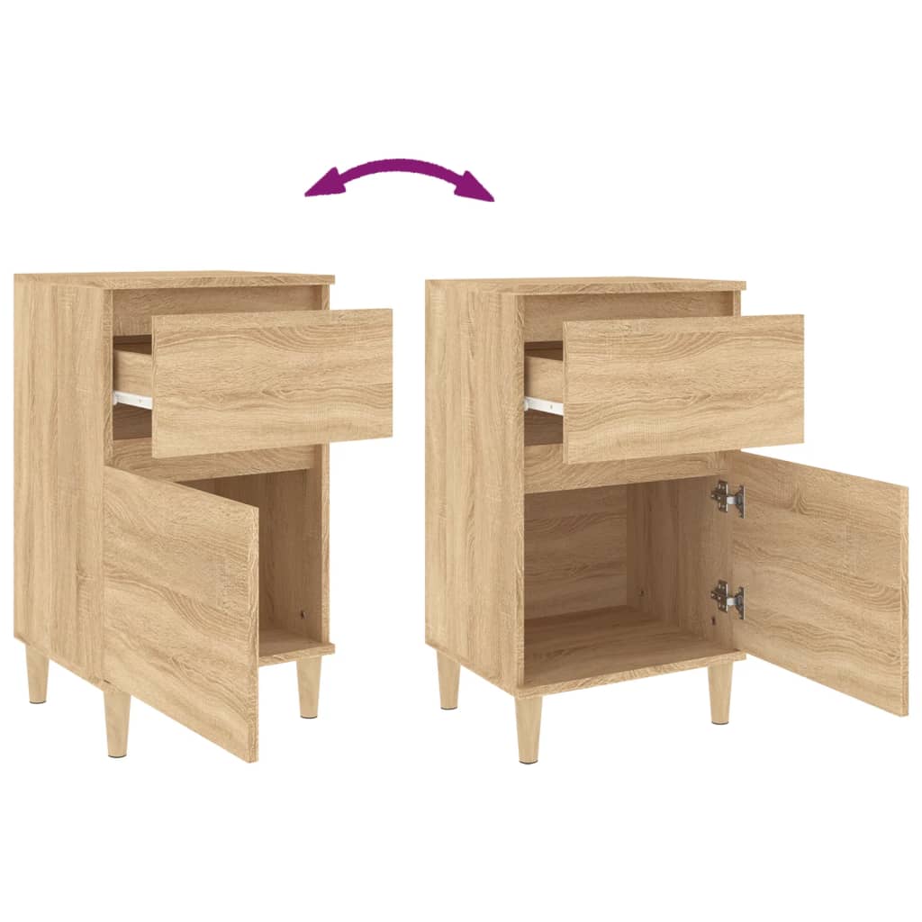 vidaXL Nachttisch Sonoma-Eiche 40x35x70 cm